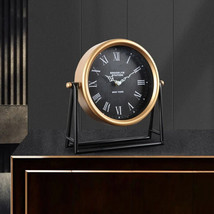 Vintage High Quality Metal Desktop Clock - £34.83 GBP