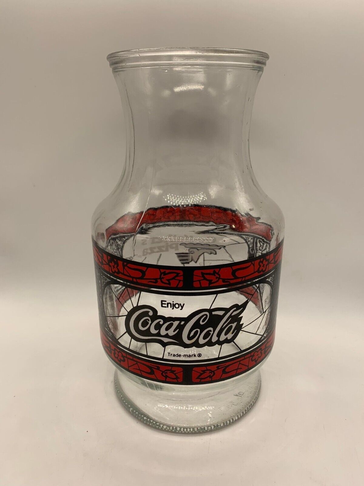 Vintage Coca-Cola Godfather's Pizza Pitcher 8.5" - $17.82