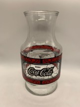 Vintage Coca-Cola Godfather&#39;s Pizza Pitcher 8.5&quot; - £14.21 GBP