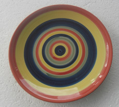 Swirl Multi-Color Swirl Designs, Hand-painted Collection Collectible Salad Plate - $18.99