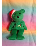 Green Bamm Beanos Cal Ripken Jr Bear Bean Bag Plush Christmas Hat - £3.53 GBP
