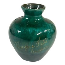 Blue Mountain Pottery Niagara Falls Canada Green Bud Souvenir Vase 4.25”... - $28.04