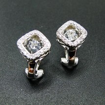 Hot Selling 925 Sterling Silver Dancing Diamond Dancing CZ Womens Stud Earrings  - $45.92