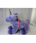 Animal Alley Unicorn Plush 19 Inch Toys R Us Purple Ribbons Stuffed Anim... - $16.95