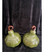 Williams Sonoma Autumn Harvest Green Gourds Ceramic Soup Bowl Set Of 2 - $39.59