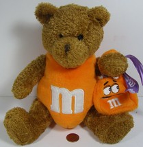 Galerie M&amp;M Halloween Bear w/Orange Bag Trick or Treat 2002 No Hangtag - £9.47 GBP