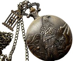 Křídla Času: Exclusive Eagle Design Pocket Watch Fantasy Medal - $32.51 CAD
