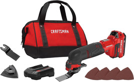 CRAFTSMAN V20 Cordless Oscillating Multi-Tool Kit (CMCE501D1) - £100.22 GBP