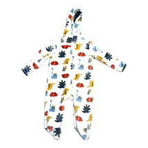 Baby Gear 6-9M Hooded Dinosaur Print Baby Footed Pajamas Zip Up Hoodie Gift - £9.16 GBP