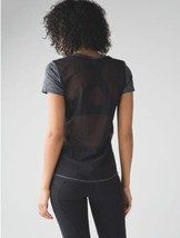 Lululemon Tee Beat the Heat Short Sleeve T-Shirt Mesh Back Gray Black Yo... - $460.39 MXN