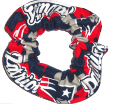 New England Patriots Red Fabric Hair Scrunchie Scrunchies by Sherry NFL ... - £5.49 GBP+