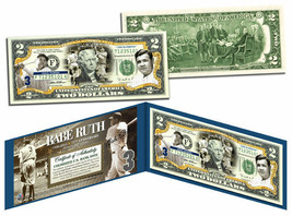 USA Dollar Bill BABE RUTH New York Yankees BaseBall Legal Tender Certificated - £13.81 GBP