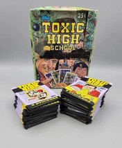 Topps 1991 Toxic High School Sticker Cards Single Factory Sealed Pack - $2.96