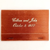 Colleen And John Wedding Vintage Matchbook Custom October 1977 Unstruck ... - $466.86 MXN
