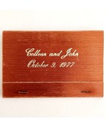 Colleen And John Wedding Vintage Matchbook Custom October 1977 Unstruck ... - $24.99