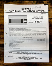 Sharp R-1874 Microwave  Service Manual *Original* - $14.47