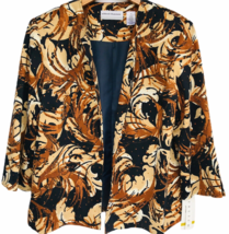 ALFRED DUNNER BELLA LUNA Jacket Blazer 14 Petite Paillette Sequins Open ... - £9.16 GBP