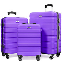 Luggage Set 3 Piece,PC ABS Lightweight Hardside Suitcases with TSA Lock - $2,428.46 MXN