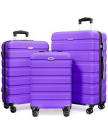 Luggage Set 3 Piece,PC ABS Lightweight Hardside Suitcases with TSA Lock - $2,362.91 MXN