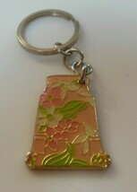 LILY PULITZER Signed Floral Dress Key Chain/Ring - $17.81