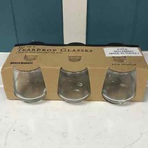 Set of 6 Teardrop Shot Glasses World Market 3.2oz New 448849 - £21.08 GBP