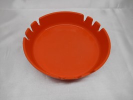 Old Vtg Premix MID-CENTURY Modern Orange Ashtray Melmac Eames Era North Kingsvil - £23.67 GBP