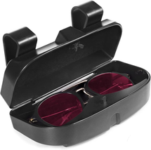 Lebogner Car Sun Visor Sunglasses Case Holder, Eye Glasses Organizer Box with a  - £20.65 GBP