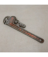 Vtg Rigid 12in Pipe Wrench Cast Iron 12in Made in USA Elyria Ohio Rustic... - £24.52 GBP