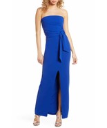 Lulus Own The Night Strapless Maxi blue Dress Size Large new - £73.19 GBP