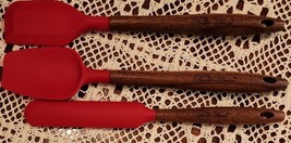 Pioneer Woman ~ 3-Piece Kitchen Set ~ Red ~ Spatula ~ Icing Spatula ~ Sp... - $30.00