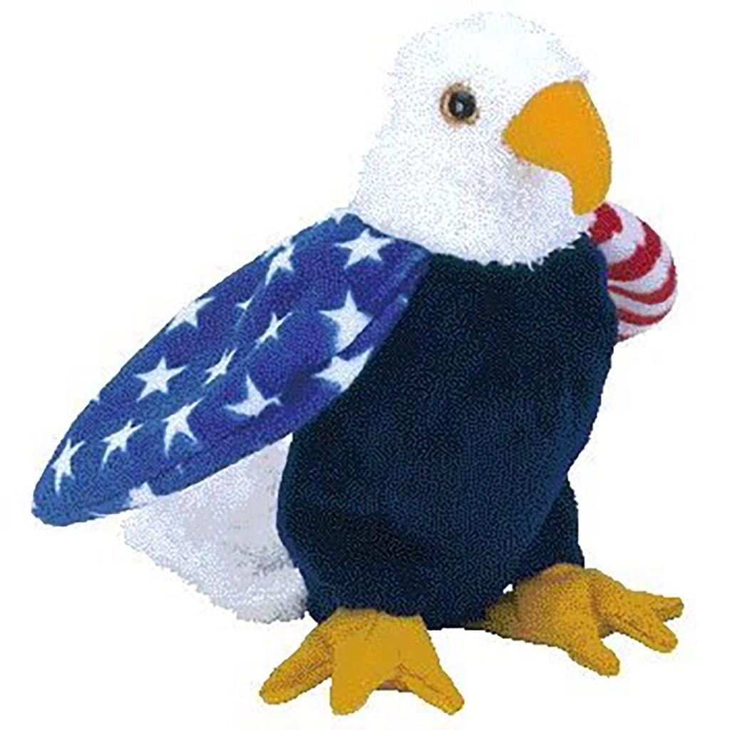Soar The Bald Eagle Retired Ty Beanie Buddy MWMT Collectible - $15.95
