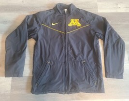 Nike Minnesota Gophers Mens Medium Full-Zip Jacket Black Team Issued Coat U Of M - £37.40 GBP