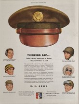 1950 Print Ad US Army Class A Uniform Cap for Enlisted Men Recruiting Air Force - £14.04 GBP
