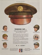 1950 Print Ad US Army Class A Uniform Cap for Enlisted Men Recruiting Air Force - £13.44 GBP