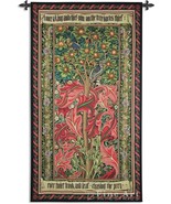 72x41 WOODPECKER William Morris Red Tapestry Wall Hanging  - £255.85 GBP
