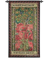 72x41 WOODPECKER William Morris Red Tapestry Wall Hanging  - £259.47 GBP