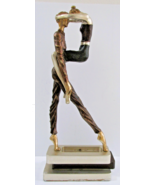 Vintage Artmax Dancing Couple Sculpture on Tiered Base Fluid Stylized 26... - €597,28 EUR