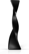 Twisted Tall Creative Black Vase, Tall Slender Floor Vase, Decorative Tall - £34.67 GBP