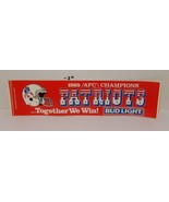 New England Patriots 1985 AFC Champions Bumper Sticker NFL Football Red ... - $454.74 MXN
