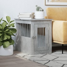 Dog Crate Furniture Concrete Grey 45x62x59 cm Engineered Wood - £47.20 GBP