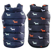 Pet Dog Down Jacket Vest Dog Clothes Autumn Winter Cotton Padded Coat For Dogs C - £14.16 GBP