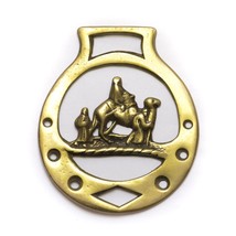 Vintage Solid Brass Horse Ornament Medallion Saddle Decoration Nativity ... - £17.08 GBP