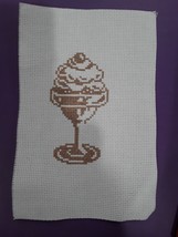 Completed Sundea Ice Cream Finished Cross Stitch - £4.44 GBP