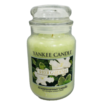 Yankee Candle Sheer Gardenia Housewarmer 22 oz Large Glass Jar Floral Spring USA - £26.09 GBP