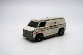Vtg Hot Wheels Dodge White Super Van with Flames 1974 Hong Kong - $6.00
