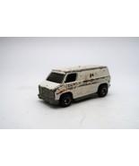 Vtg Hot Wheels Dodge White Super Van with Flames 1974 Hong Kong - $112.53 MXN