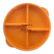 Novo Log Insulin Pharmaceutical Covered Portion Control Divided 9” Plate... - £14.19 GBP