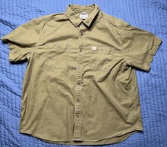 Carhartt Relaxed Fit Stretch Men’s Work Shirt Button Down Size 3XL 103555-396 - £15.95 GBP