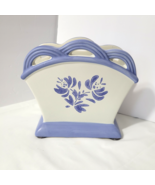 Pfaltzgraff Blue Yorktowne Basket Style Napkin Holder Heavy Can Use for ... - $674.75 MXN