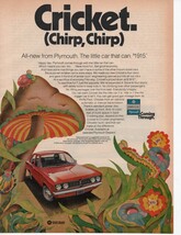 Plymouth Chrysler Cricket Vintage Print Ad April 1971 Popular Science Magazine - £3.98 GBP